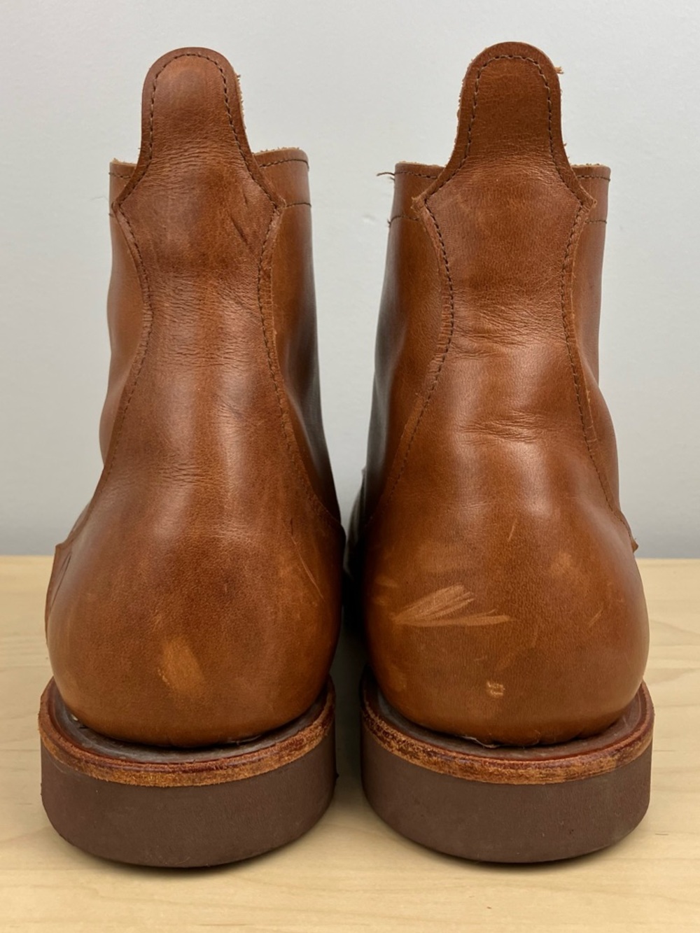 Origin Men’s Size 9.0 Coronado Brown Leather Boots Lace Up Made In Maine USA - Picture 9 of 14